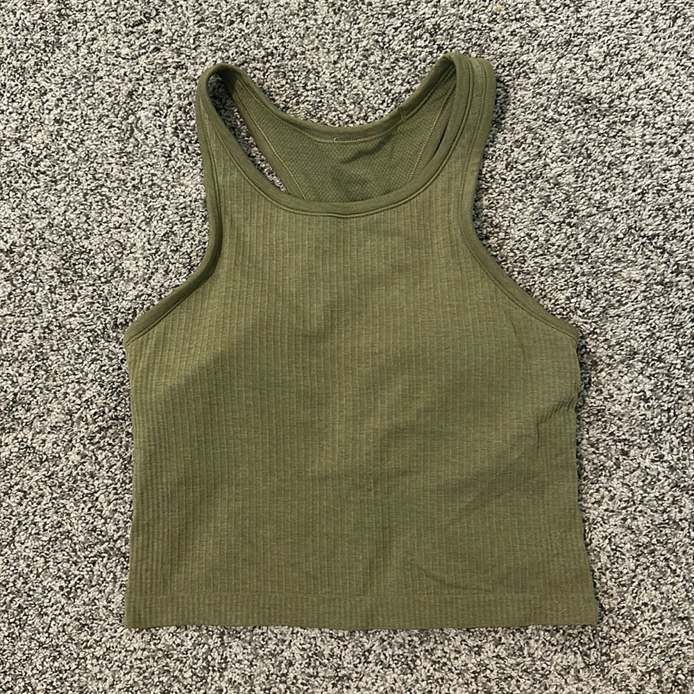 Lululemon Ebb to Street Cropped Racerback Tank